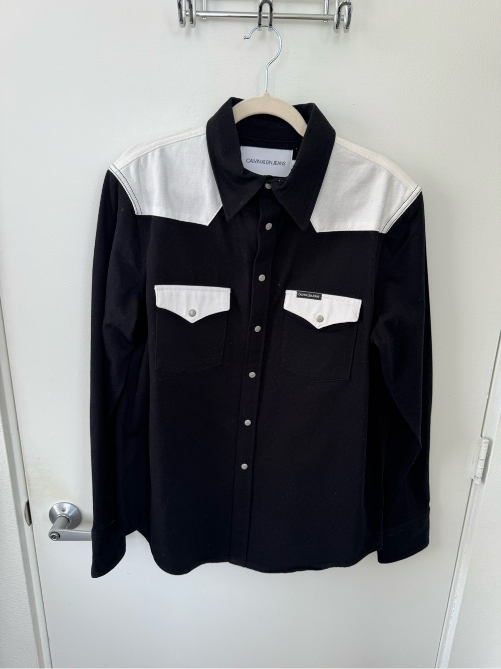 Calvin Klein Jeans Black and White Western Shirt